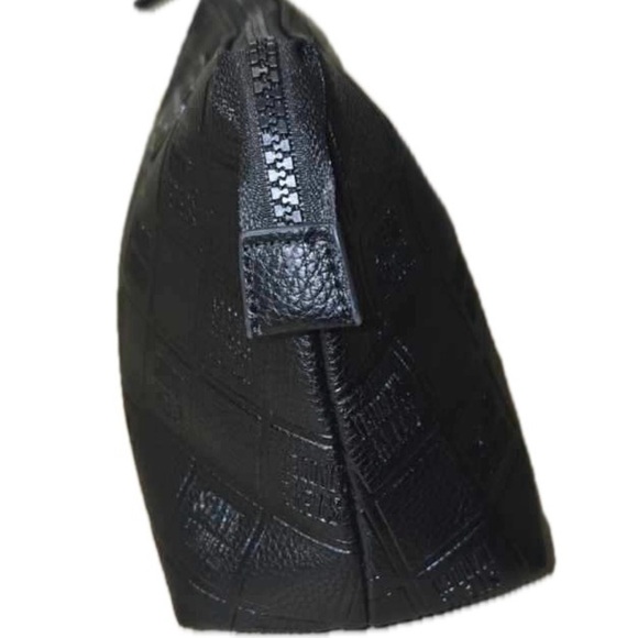 Steve Madden Black Cosmetic/Amenity Travel Zip Bag - Picture 4 of 8